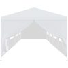 Paviljong vit vidaXL 3 x 12 m – miniatyr 3