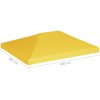Paviljongtak 270 g/m² gul vidaXL 4 x 3 m – miniatyr 8