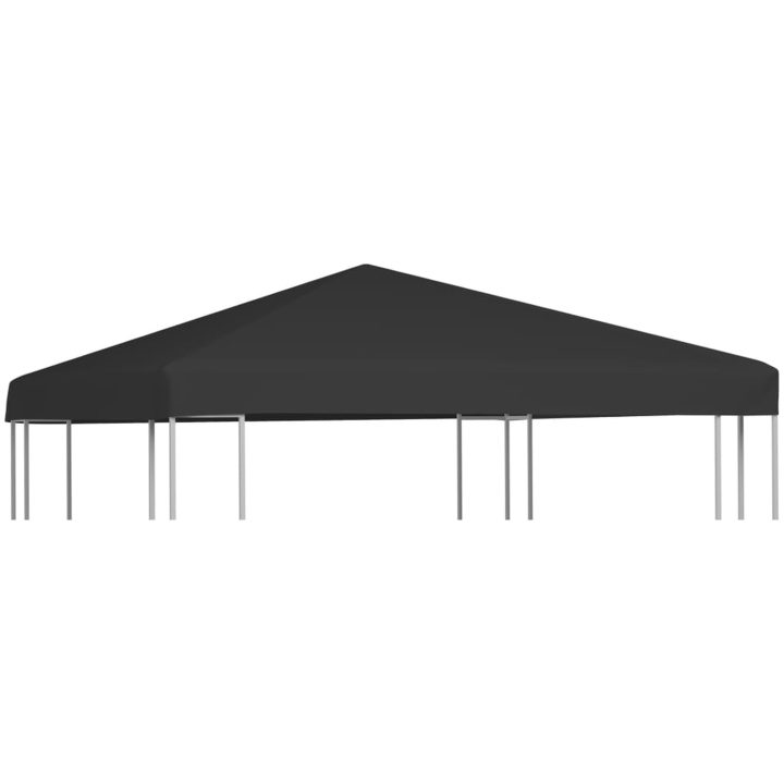 Paviljongtak 270 g/m² svart vidaXL 3 x 3 m – bild 2