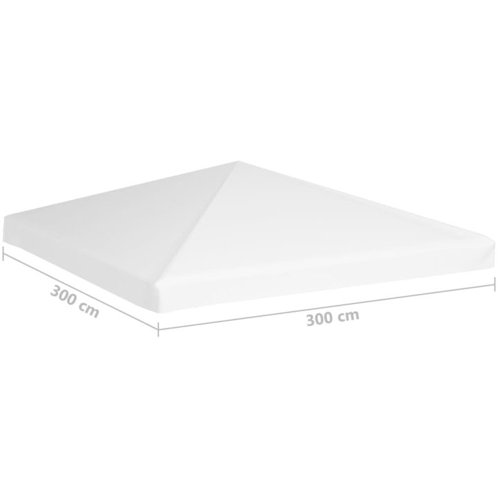 Paviljongtak 270 g/m² vit vidaXL 3 x 3 m – bild 7