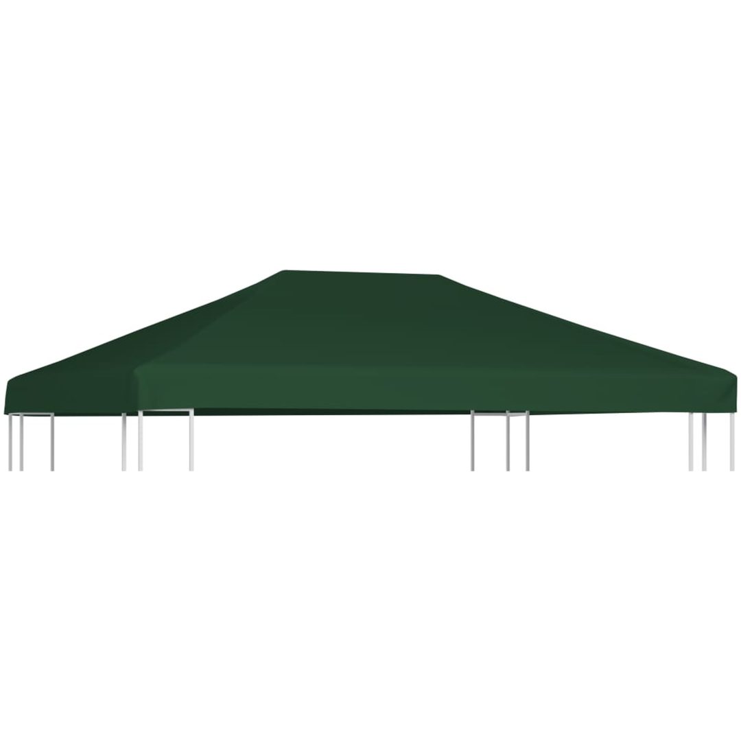 Paviljongtak 310 g/m² 4x3 m grön vidaXL 4 x 3 m