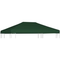 Paviljongtak 310 g/m² 4x3 m grön vidaXL