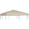 Paviljongtak 310 g/m² beige vidaXL 3 x 3 m – miniatyr 1