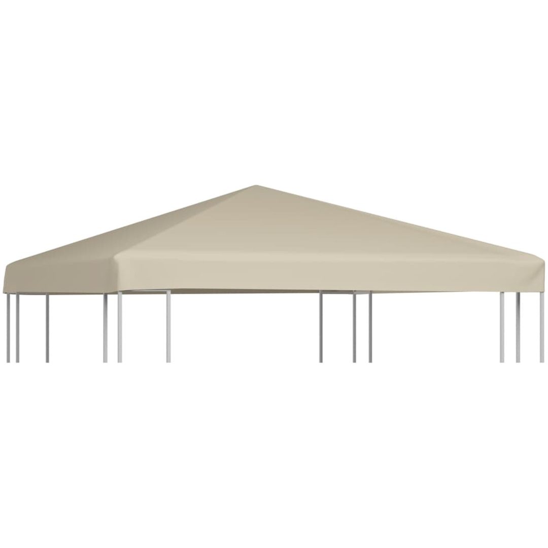 Paviljongtak 310 g/m² beige vidaXL 3 x 3 m