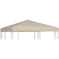Paviljongtak 310 g/m² beige vidaXL