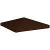 Paviljongtak 310 g/m² brun vidaXL 3 x 3 m – miniatyr 2