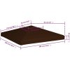 Paviljongtak 310 g/m² brun vidaXL 3 x 3 m – miniatyr 6