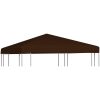 Paviljongtak 310 g/m² brun vidaXL 3 x 3 m – miniatyr 1