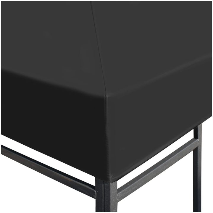 Paviljongtak 310 g/m² grå vidaXL 3 x 3 m – bild 3
