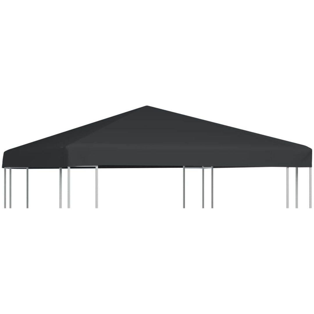 Paviljongtak 310 g/m² grå vidaXL 3 x 3 m