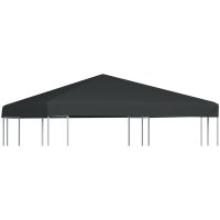 Paviljongtak 310 g/m² grå vidaXL