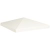 Paviljongtak 310 g/m² gräddvit vidaXL 3 x 3 m – miniatyr 2