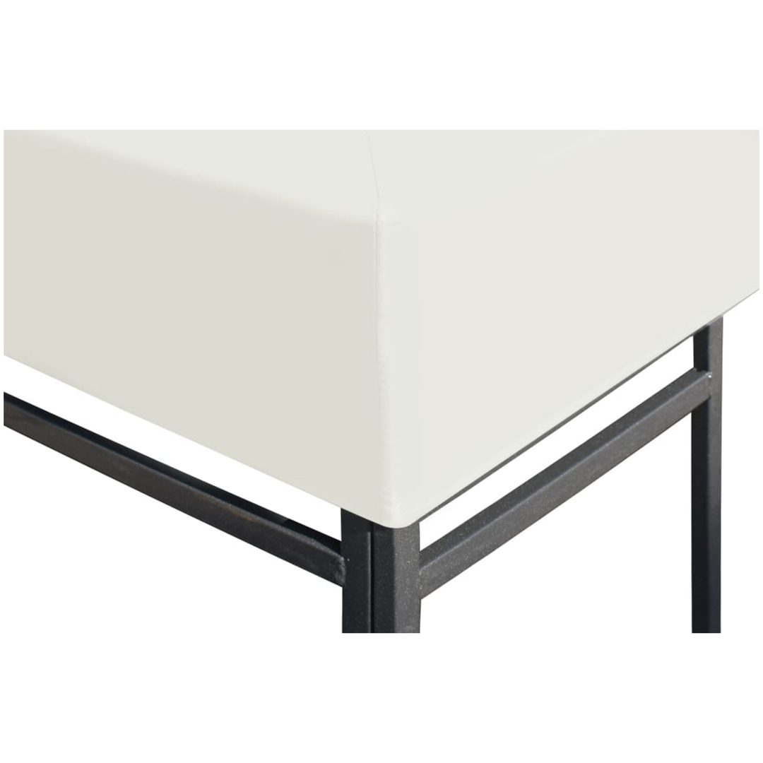 Paviljongtak 310 g/m² gräddvit vidaXL 3 x 3 m – bild 3