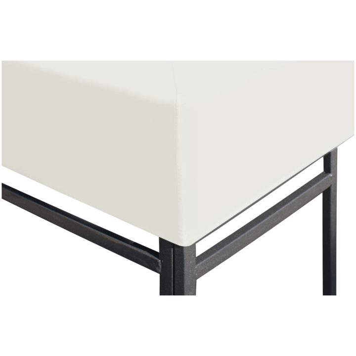 Paviljongtak 310 g/m² gräddvit vidaXL 3 x 3 m – bild 3