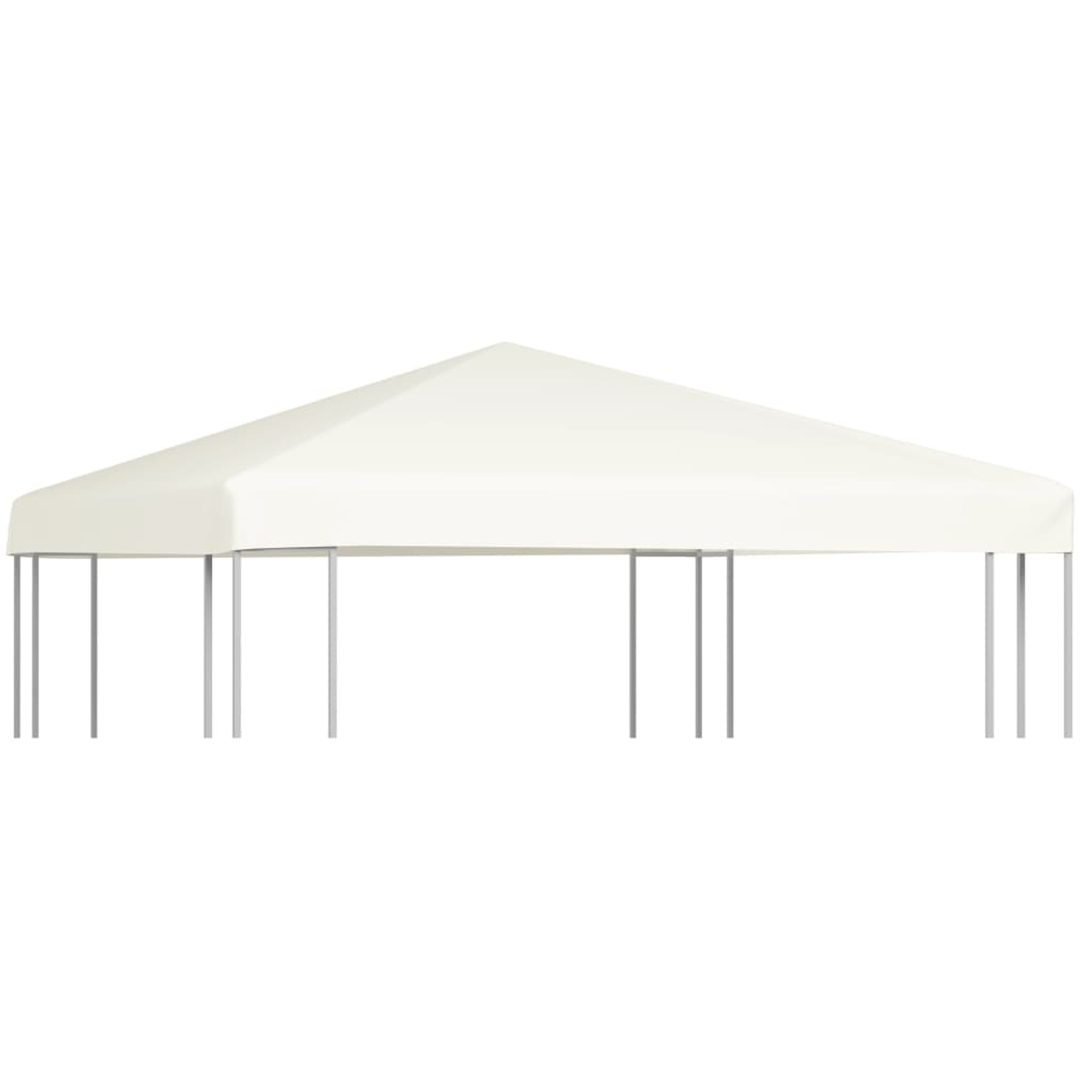Paviljongtak 310 g/m² gräddvit vidaXL 3 x 3 m