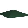 Paviljongtak 310 g/m² grön vidaXL 3 x 3 m – miniatyr 2