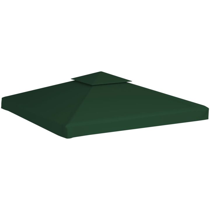 Paviljongtak 310 g/m² grön vidaXL 3 x 3 m – bild 2