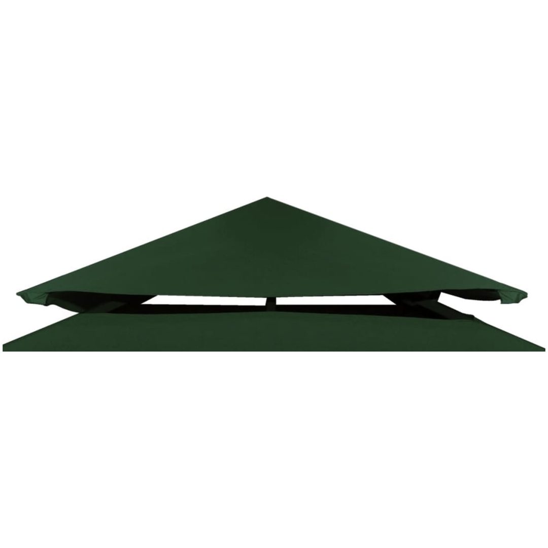 Paviljongtak 310 g/m² grön vidaXL 3 x 3 m – bild 3