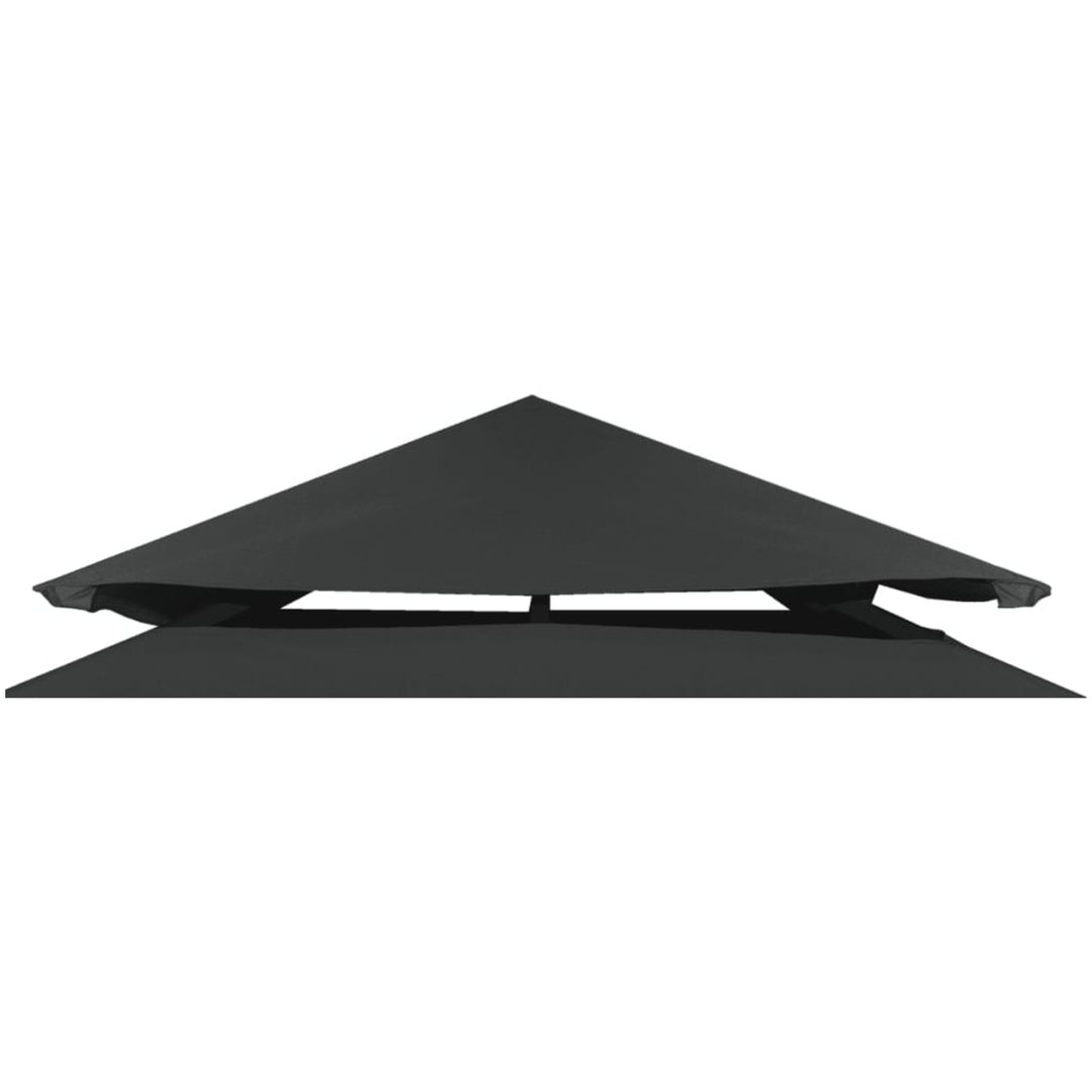 Paviljongtak 310 g/m² mörkgrå vidaXL 3 x 3 m – bild 3