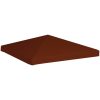 Paviljongtak 310 g/m² terrakotta vidaXL 3 x 3 m – miniatyr 2