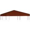 Paviljongtak 310 g/m² terrakotta vidaXL 3 x 3 m – miniatyr 1