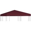 Paviljongtak 310 g/m² vinröd vidaXL 3 x 3 m – miniatyr 1