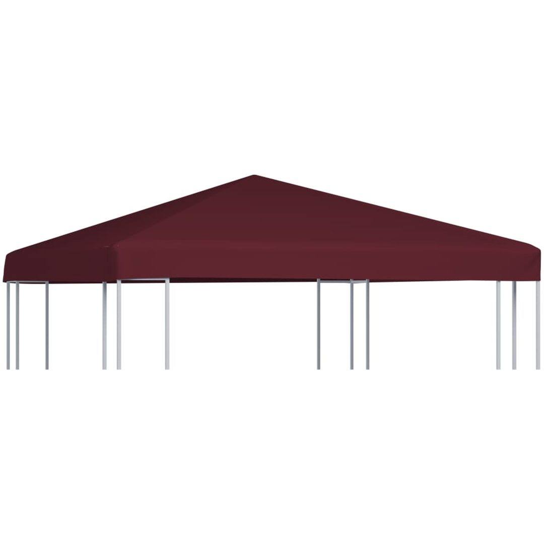 Paviljongtak 310 g/m² vinröd vidaXL 3 x 3 m