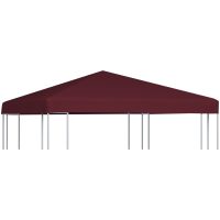 Paviljongtak 310 g/m² vinröd vidaXL