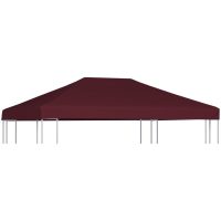 Paviljongtak 310 g/m² vinröd vidaXL