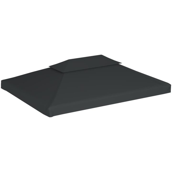 Paviljongtak med ventilering 310 g/m² antracit vidaXL 4 x 3 m – bild 2