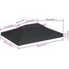 Paviljongtak med ventilering 310 g/m² antracit vidaXL 4 x 3 m – miniatyr 6