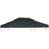 Paviljongtak med ventilering 310 g/m² antracit vidaXL 4 x 3 m – miniatyr 1