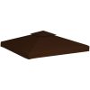 Paviljongtak med ventilering 310 g/m² brun vidaXL 3 x 3 m – miniatyr 2