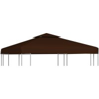 Paviljongtak med ventilering 310 g/m² brun vidaXL