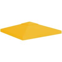 Paviljongtak med ventilering 310 g/m² gul vidaXL