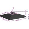 Paviljongtak med ventilering 310 g/m² svart vidaXL 3 x 3 m – miniatyr 7
