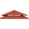 Paviljongtak med ventilering 310 g/m² terrakotta vidaXL 3 x 3 m – miniatyr 3