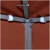 Paviljongtak med ventilering 310 g/m² terrakotta vidaXL 3 x 3 m – miniatyr 4