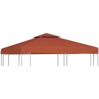 Paviljongtak med ventilering 310 g/m² terrakotta vidaXL