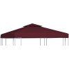 Paviljongtak med ventilering 310 g/m² vinröd vidaXL 3 x 3 m – miniatyr 1