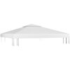 Paviljongtak med ventilering 310 g/m² vit vidaXL 3 x 3 m – miniatyr 2