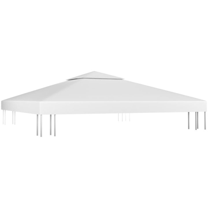 Paviljongtak med ventilering 310 g/m² vit vidaXL 3 x 3 m – bild 2