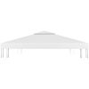 Paviljongtak med ventilering 310 g/m² vit vidaXL 3 x 3 m – miniatyr 3