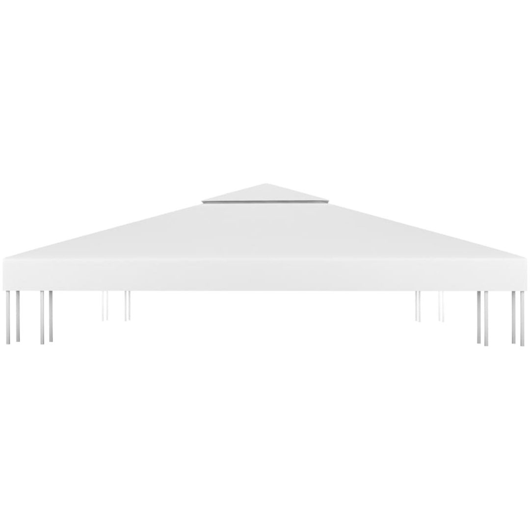 Paviljongtak med ventilering 310 g/m² vit vidaXL 3 x 3 m – bild 3