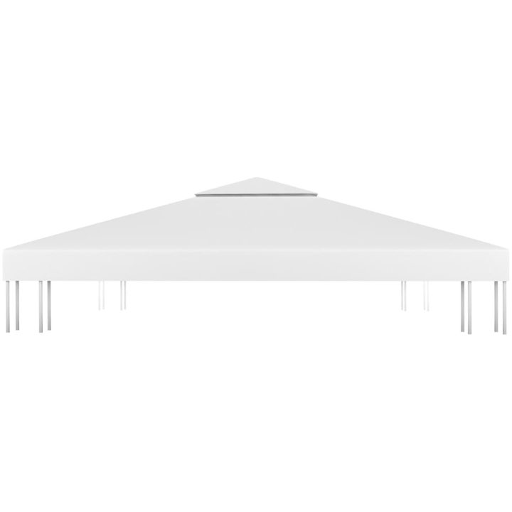 Paviljongtak med ventilering 310 g/m² vit vidaXL 3 x 3 m – bild 3