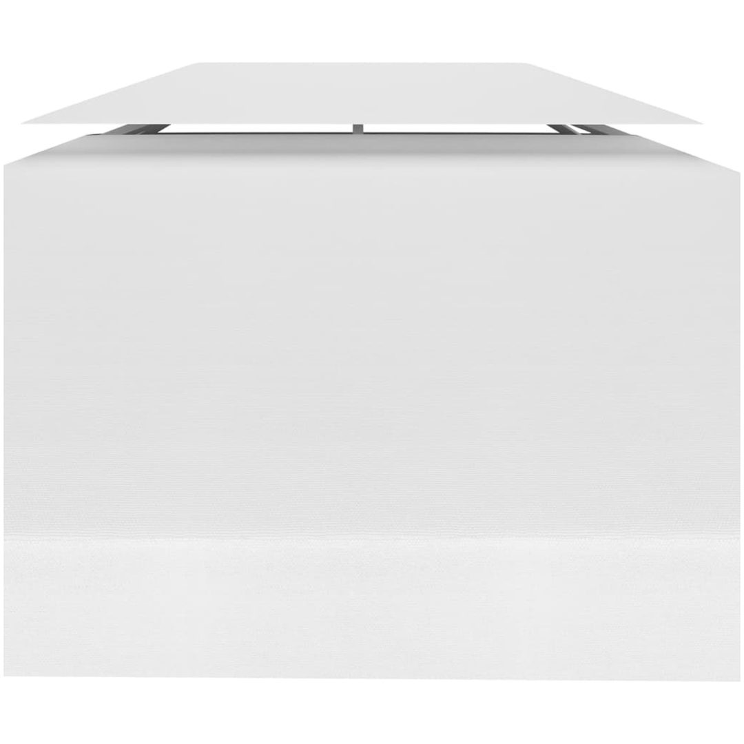 Paviljongtak med ventilering 310 g/m² vit vidaXL 3 x 3 m – bild 4