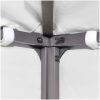 Paviljongtak med ventilering 310 g/m² vit vidaXL 3 x 3 m – miniatyr 5