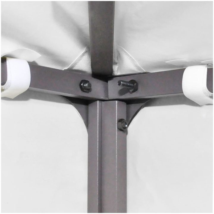 Paviljongtak med ventilering 310 g/m² vit vidaXL 3 x 3 m – bild 5
