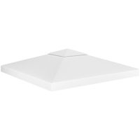 Paviljongtak med ventilering 310 g/m² vit vidaXL