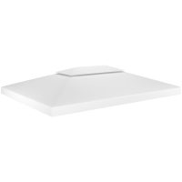 Paviljongtak med ventilering 310 g/m² vit vidaXL